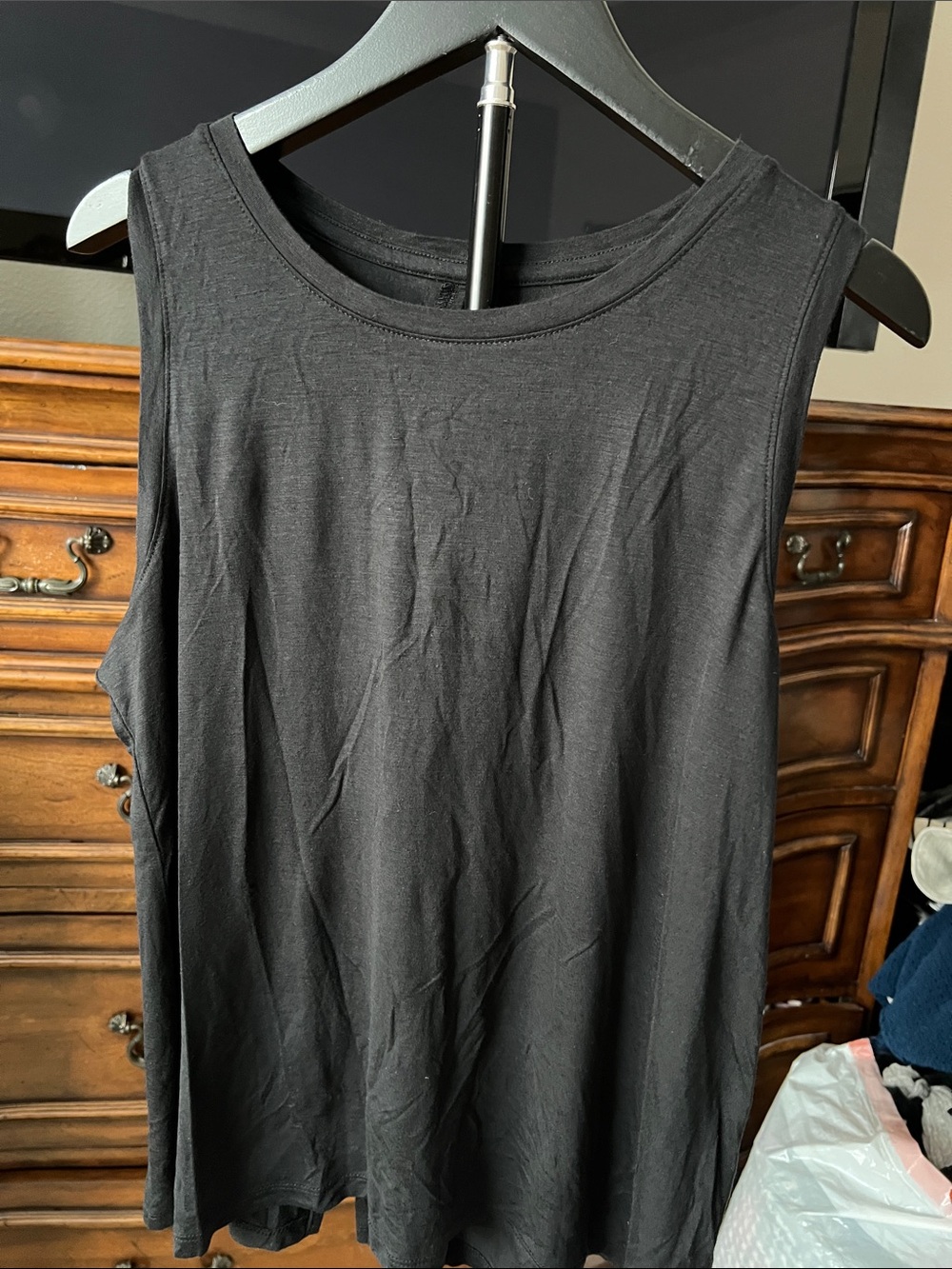 Halogen Black Sleeveless Tank Top